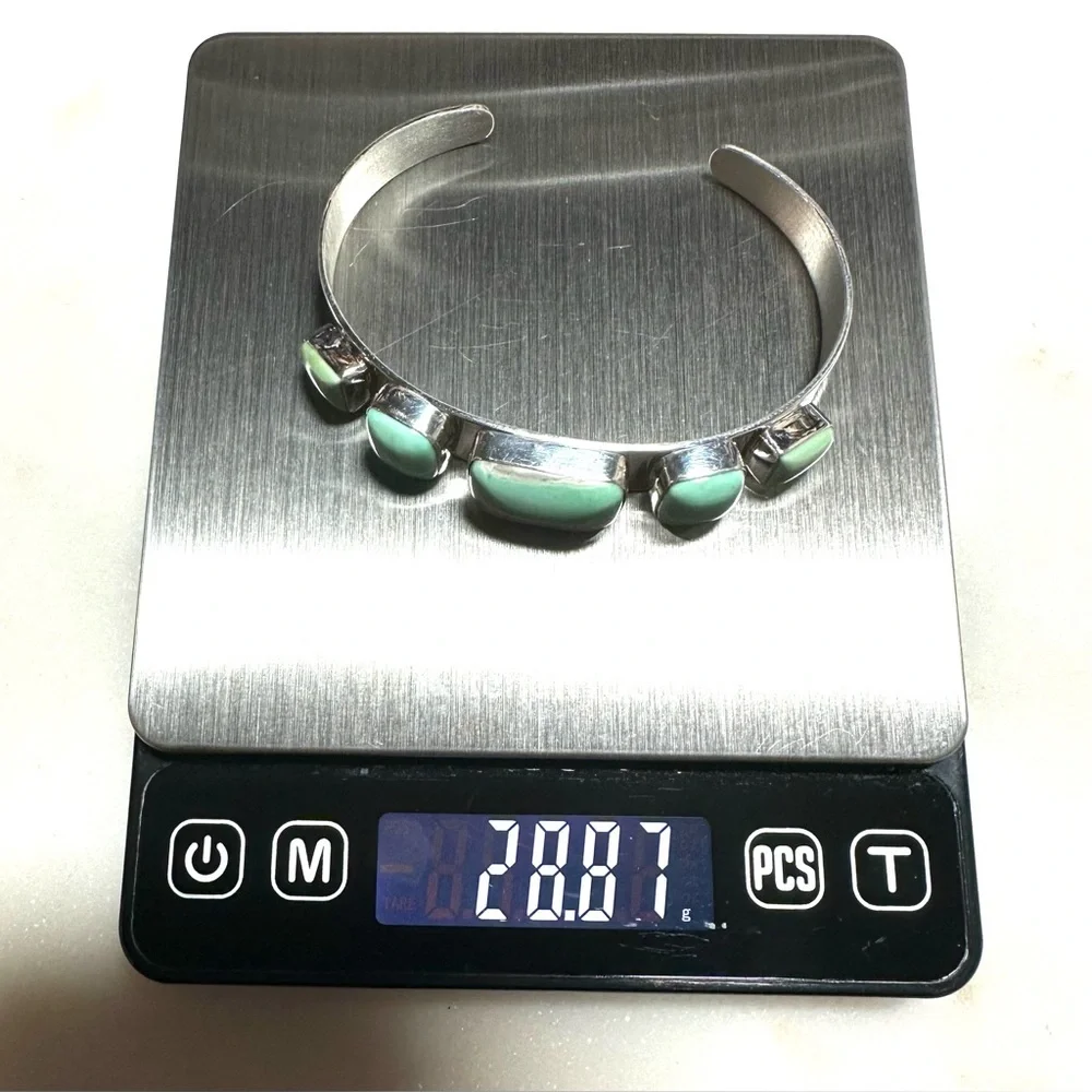 Jay King Green Variscite | Solid Sterling Silver Cuff Bracelet